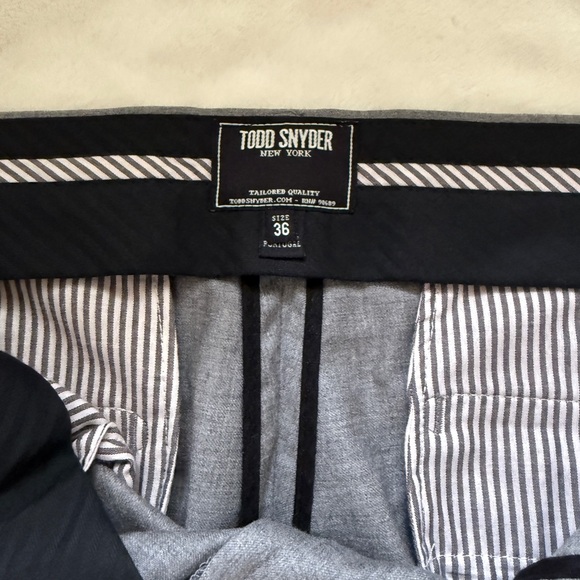 Todd Snyder Gray Dress Pants - 100% wool Hudson pants.  Like new condition! - Picture 11 of 13